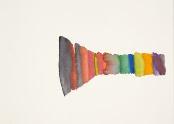The rainbow watercolor 38x28 cm sold