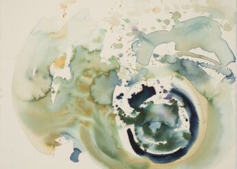 The Swirl of the Tide 78x57 cm watercolor $3000