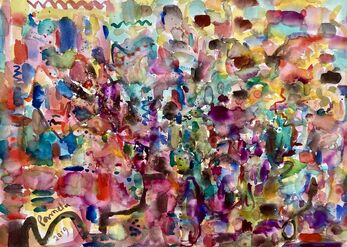  The day of excitement 57x75 cm